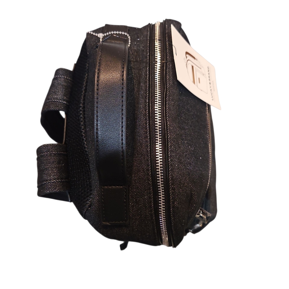 Lucky Brand Denim Sports Stylish Black Backpack Unisex Authentic - Picture 10 of 14